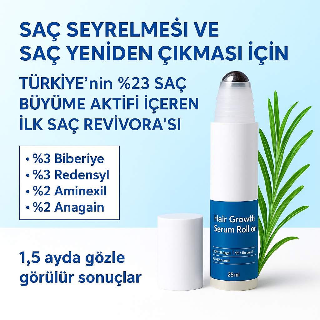 Saç Köklerini Besleyen ve Yeniden Canlandıran Serum